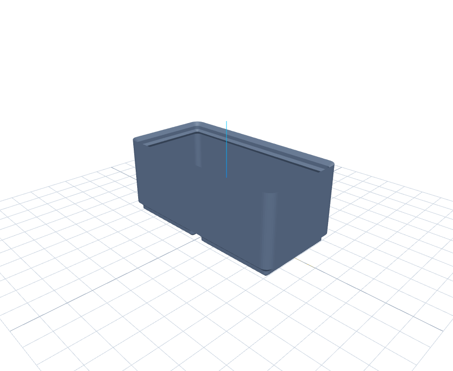 Modular grid bin at its default size