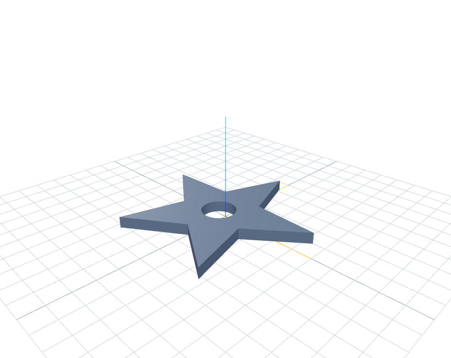 Vector extrude at its default size